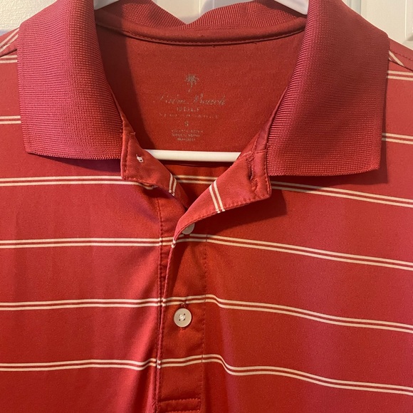 Palm Beach Men’s collared golf shirt, short sleeves. Burnt orange color. Sz S - Picture 2 of 5